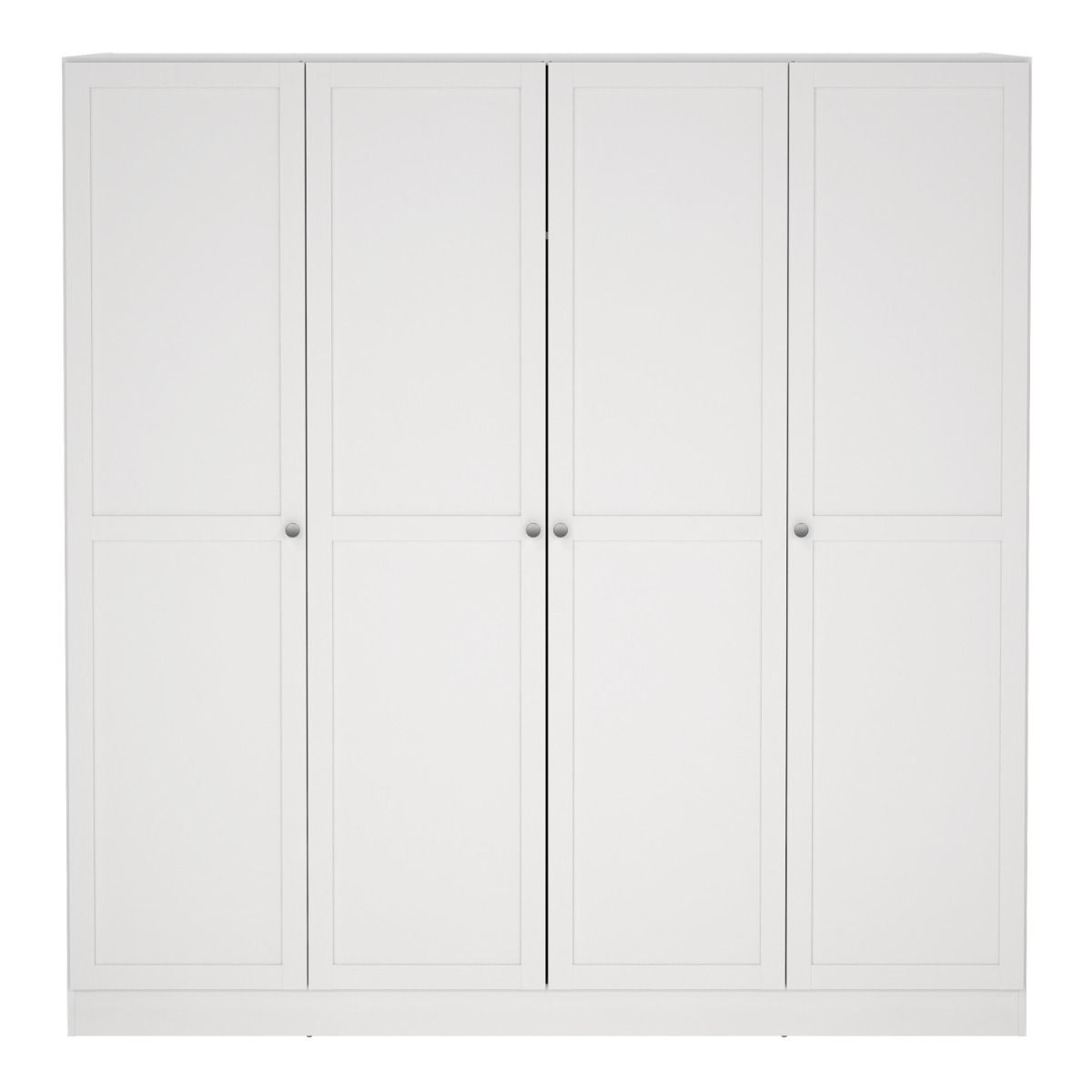 Brande Wardrobe with 4 Frame Doors in White