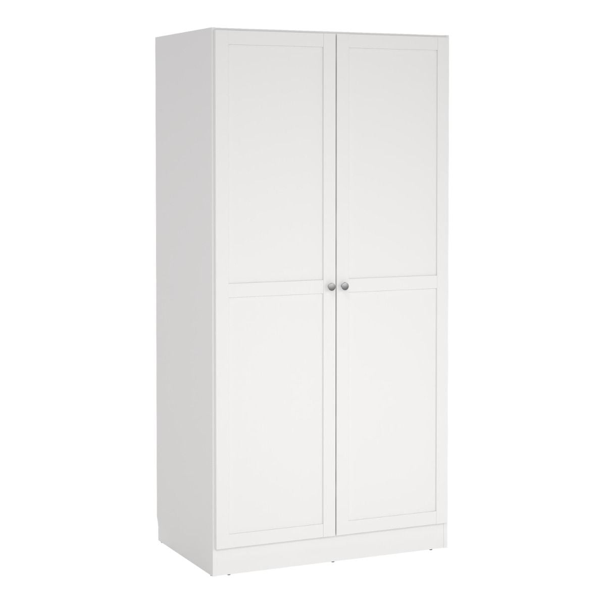 Brande Wardrobe 2 Frame Doors in White