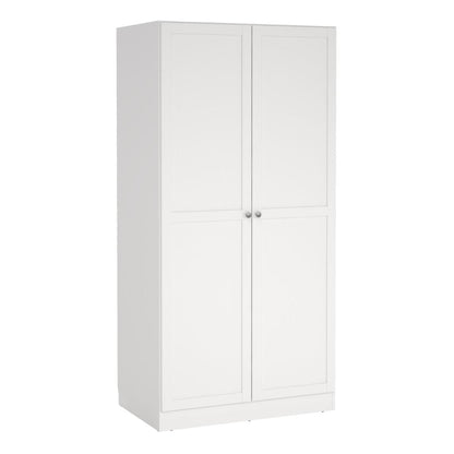 Brande Wardrobe 2 Frame Doors in White