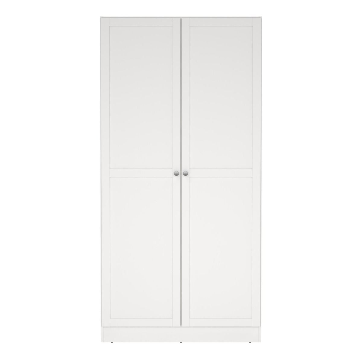 Brande Wardrobe 2 Frame Doors in White