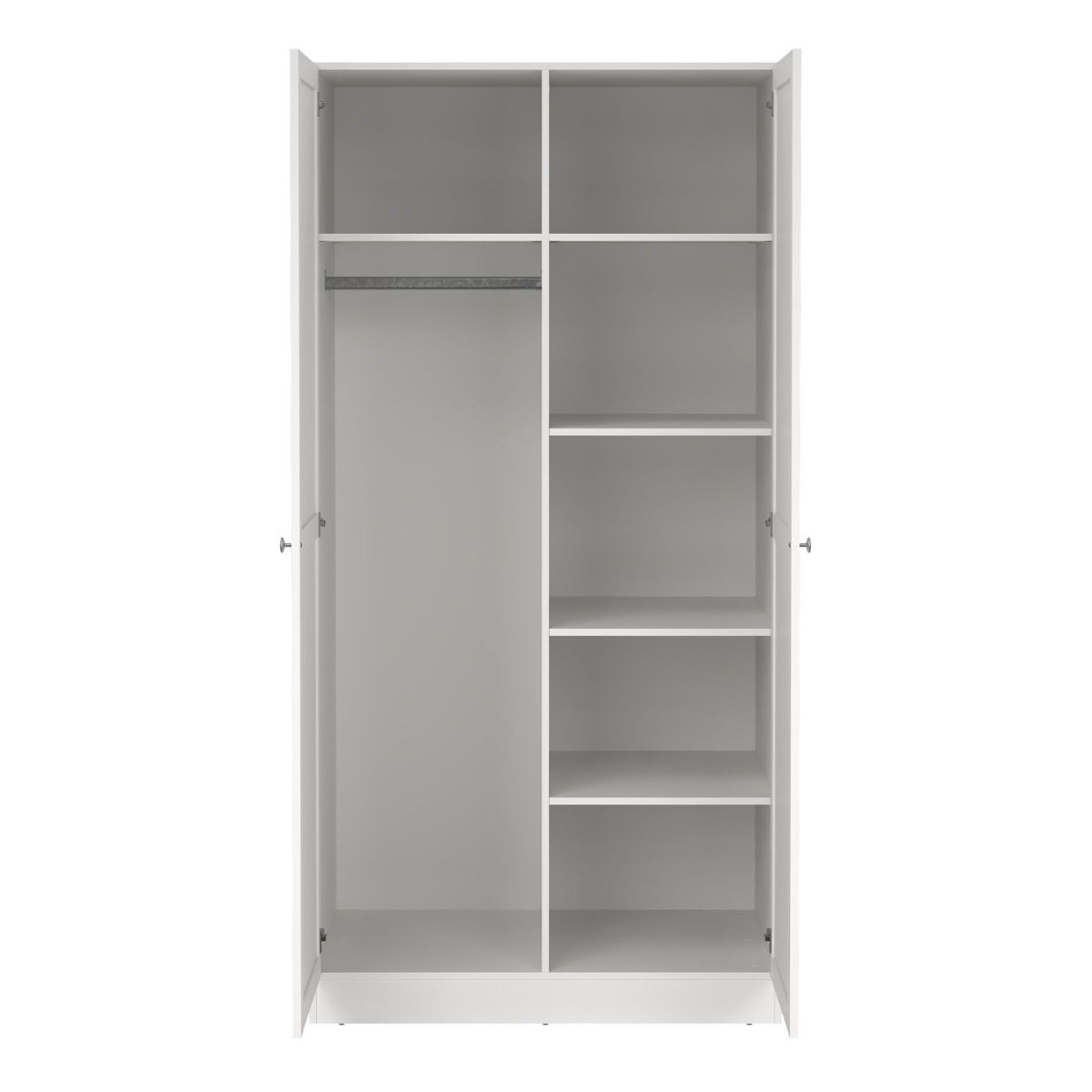 Brande Wardrobe 2 Frame Doors in White