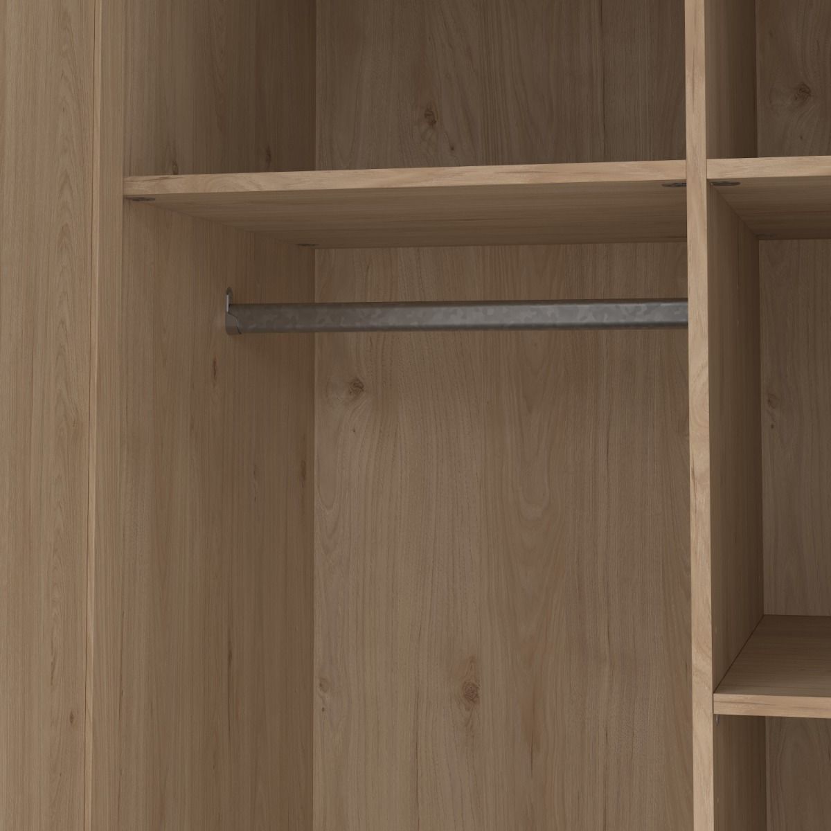 Brande Wardrobe 2 Frame Doors in Jackson Hickory