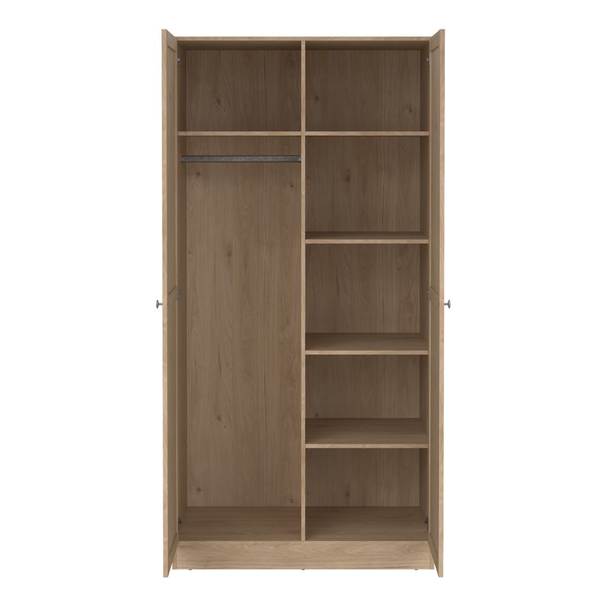 Brande Wardrobe 2 Frame Doors in Jackson Hickory