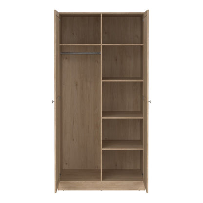 Brande Wardrobe 2 Frame Doors in Jackson Hickory