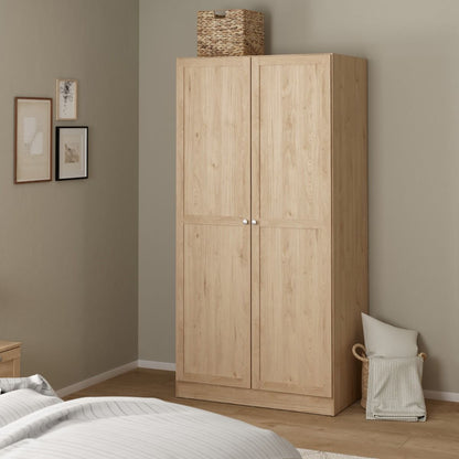 Brande Wardrobe 2 Frame Doors in Jackson Hickory