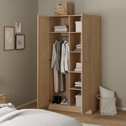 Brande Wardrobe 2 Frame Doors in Jackson Hickory