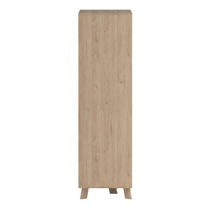 Ikast Wardrobe 3 Doors 2 Drawers with Mirror in Jackson Hickory and White