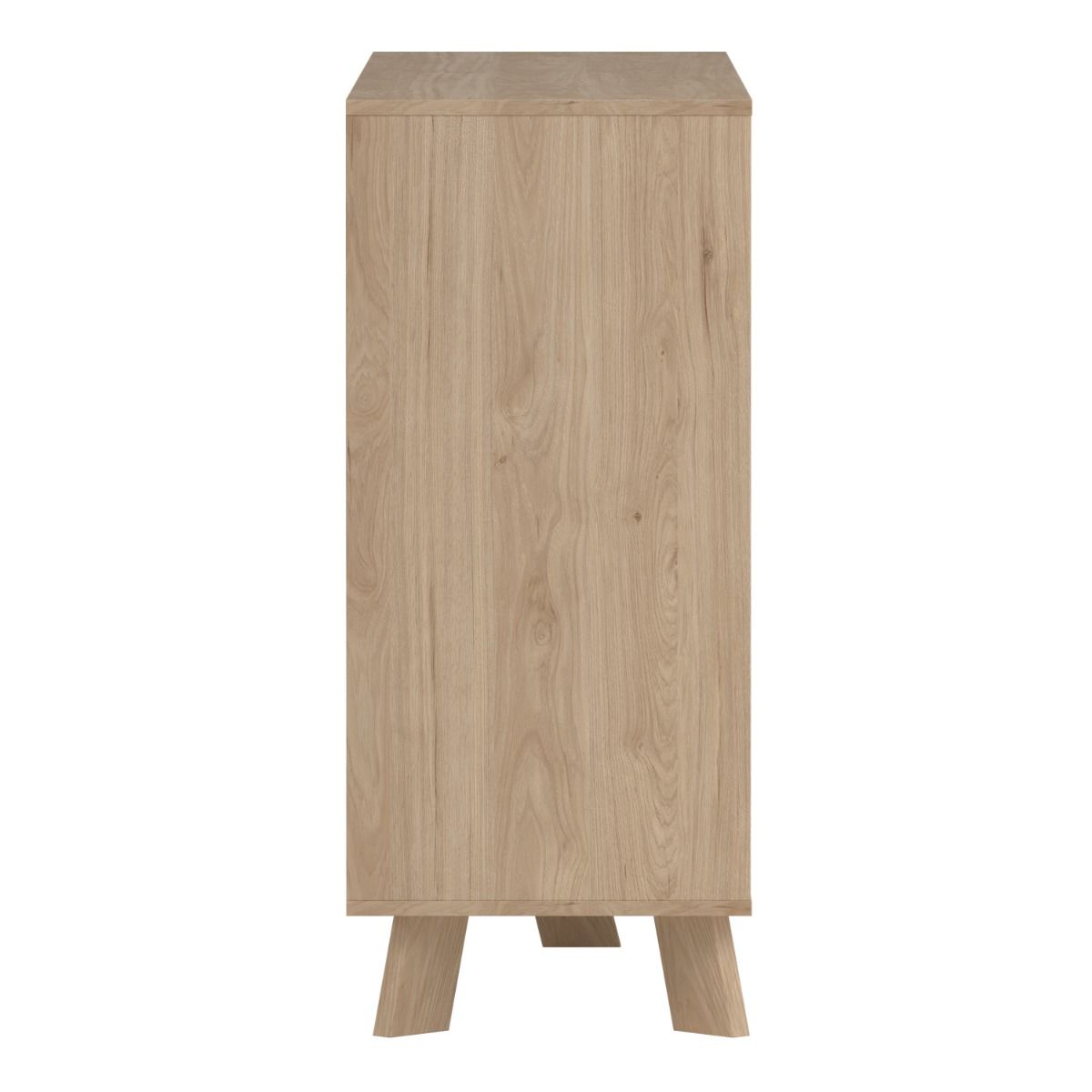 Ikast Double Dresser 6 Drawers in Jackson Hickory and White