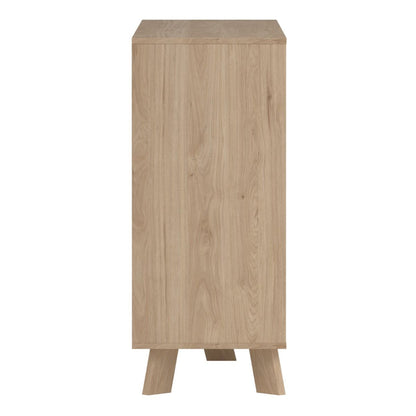 Ikast Double Dresser 6 Drawers in Jackson Hickory and White