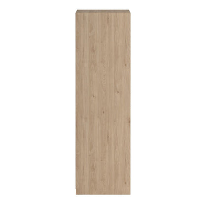 Line Wardrobe with 2 Sliding Doors 1 Small Door and 2 Drawers in Jackson Hickory Oak