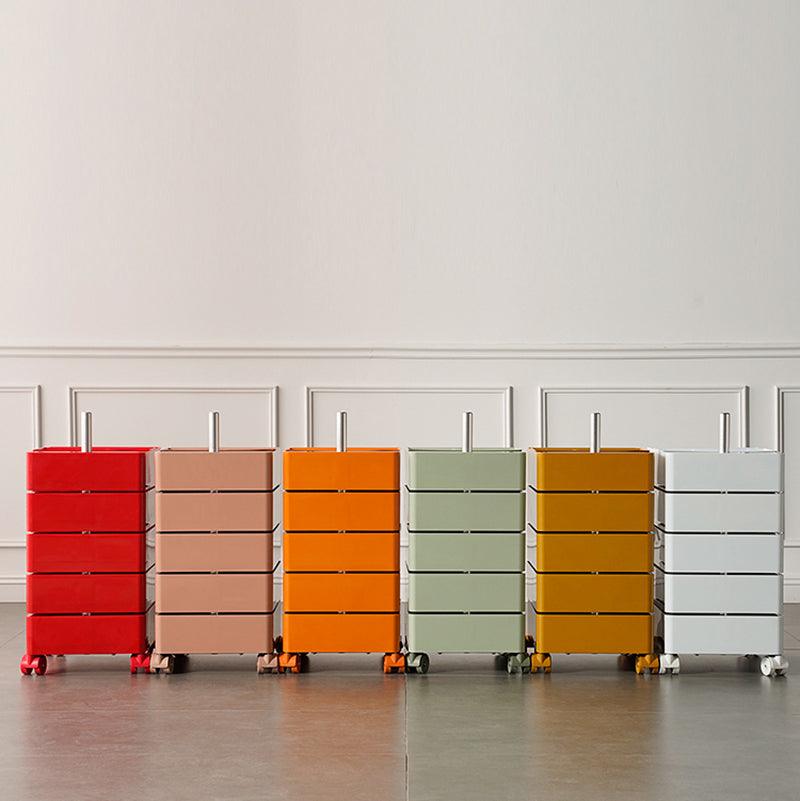 Afar Side Table With Storage & Trolley