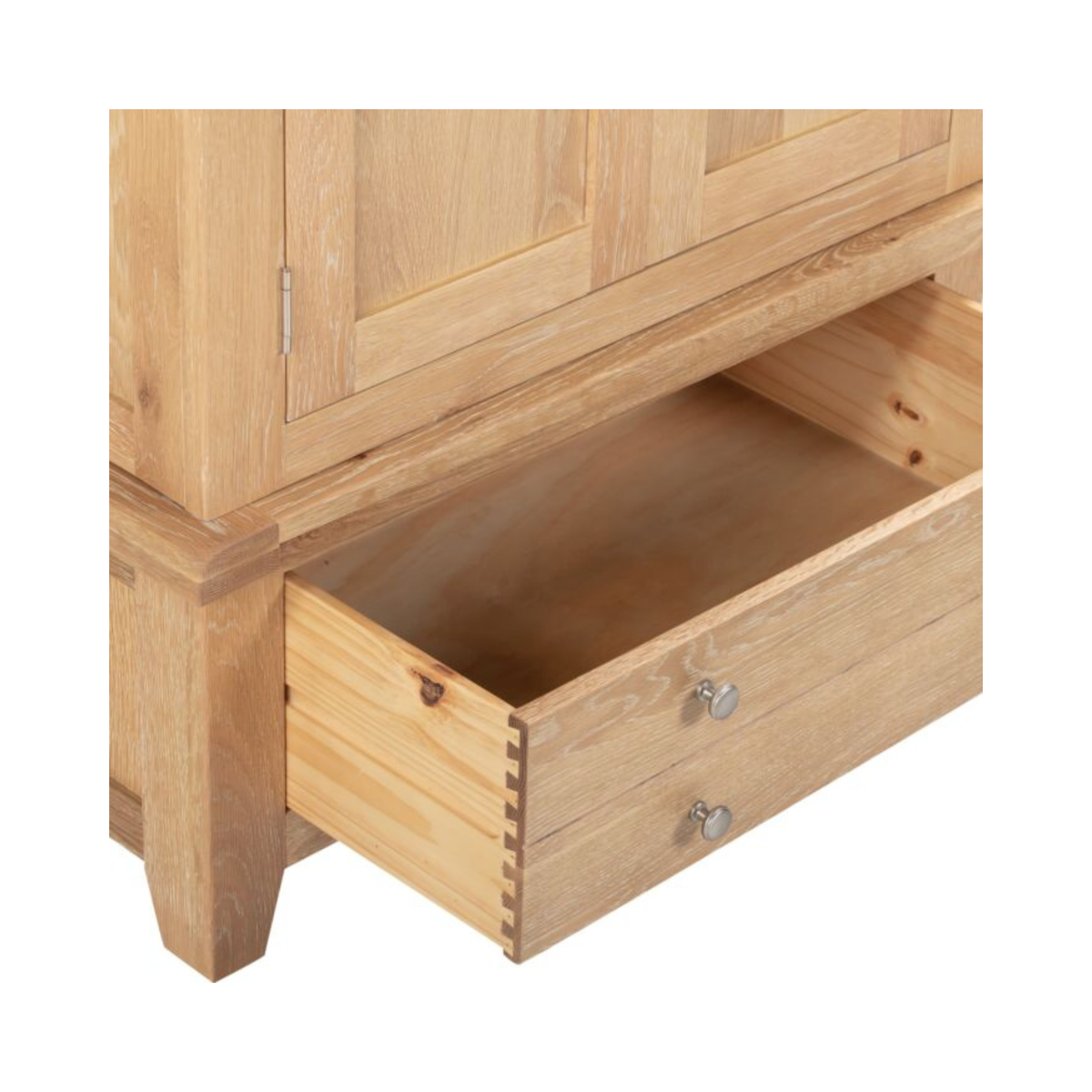 Windsor 2 Door 1 Drawer Wardrobe – Natural Oak