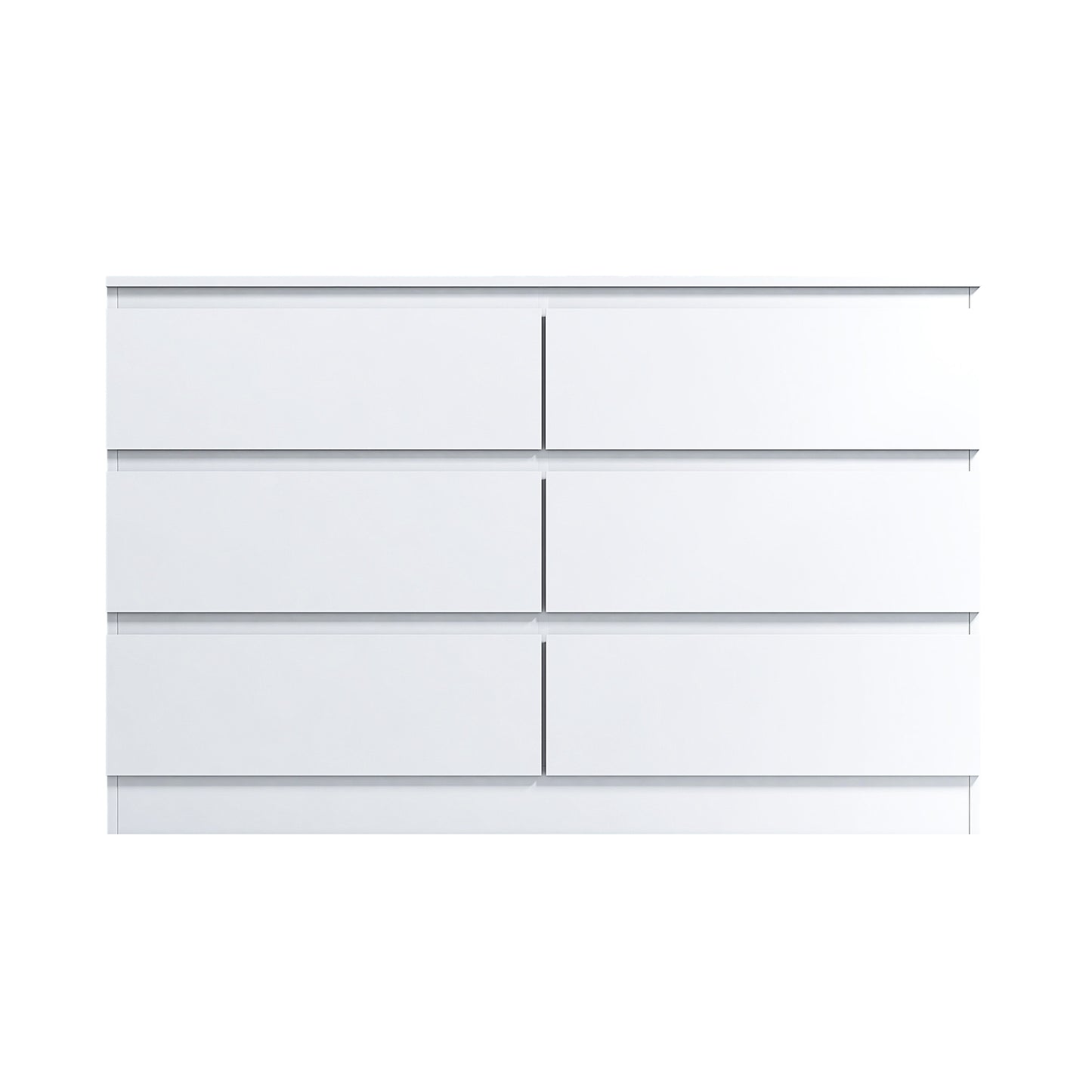 FWStyle Stora 6-Drawer Wide Chest – Matt White