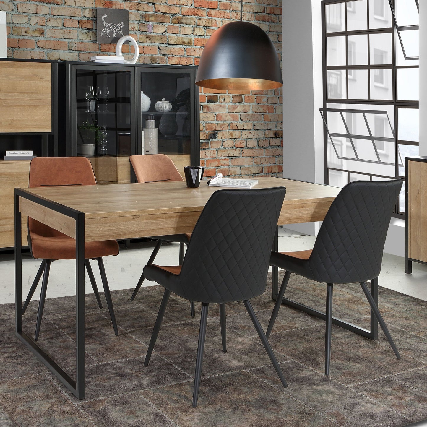 High Rock Dining Table in Riviera Oak 166x76.9cm