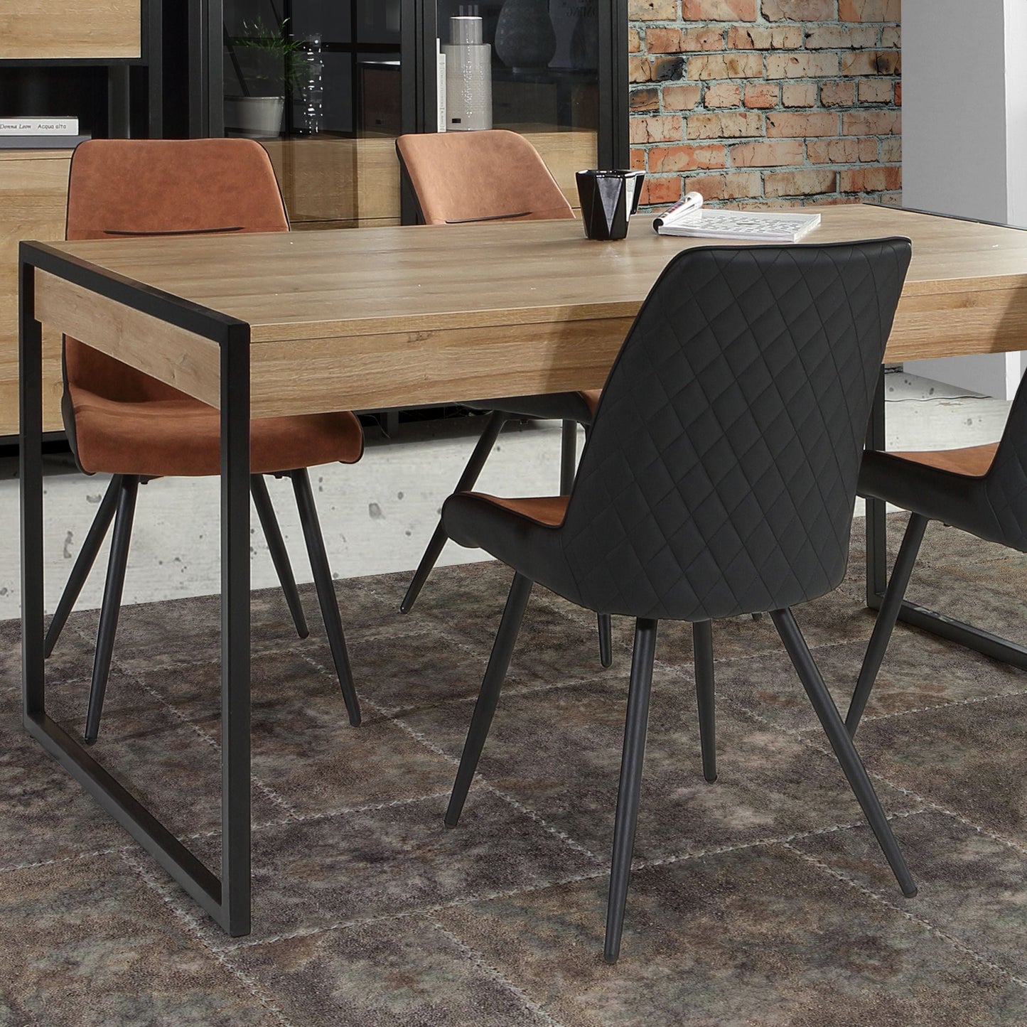 High Rock Dining Table in Riviera Oak 166x76.9cm