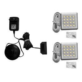 LED Down Light Set for Cabinets with Foot Switch