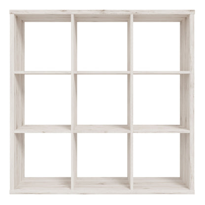 Mauro 3x3 Storage Unit in Sand Oak