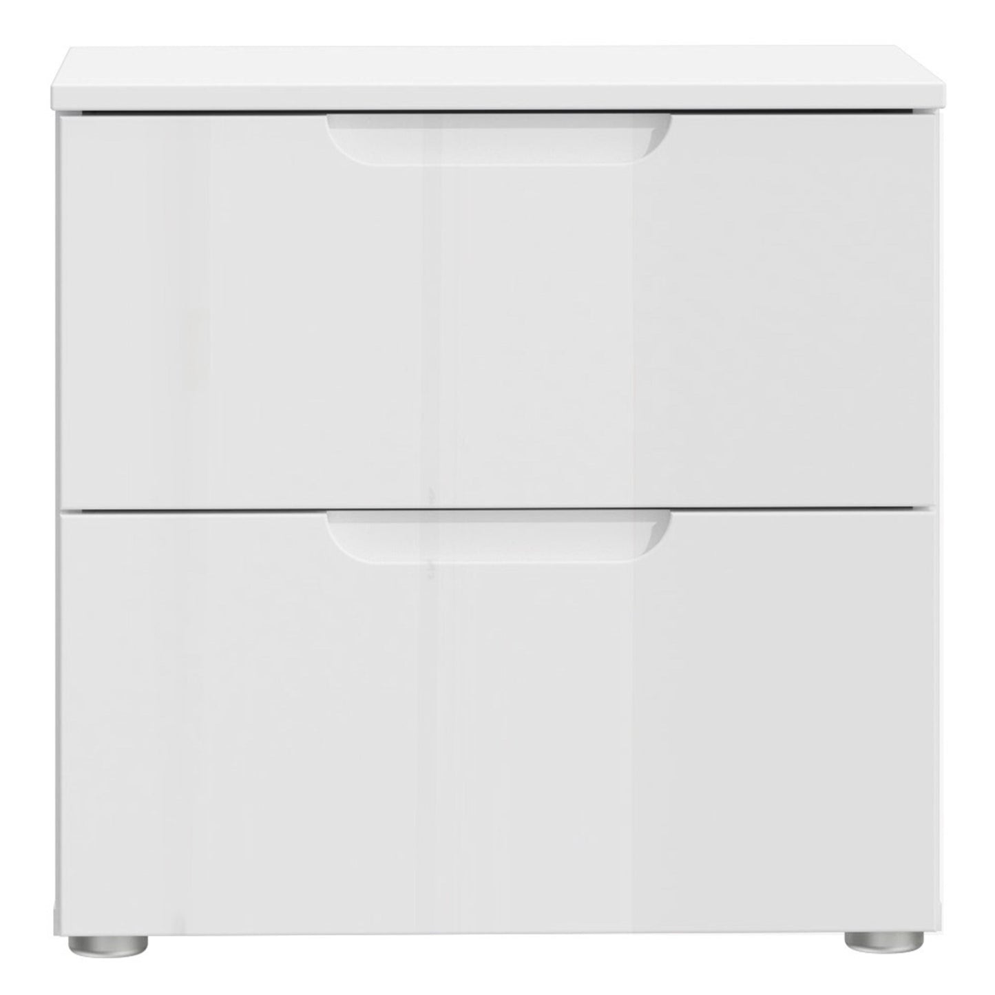 Sienna Bedside Table in White Gloss