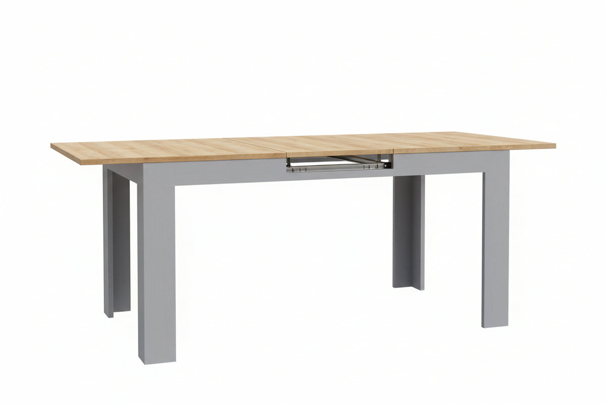 Bohol Extending Dining Table 160 to 207cm in Grey and Oak