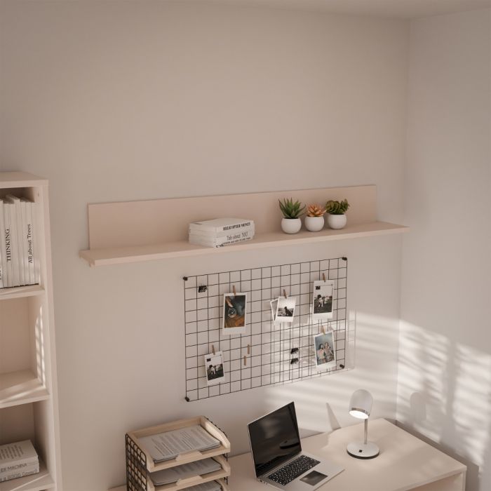 Alice Springs Floating Bedside Shelf in Sand