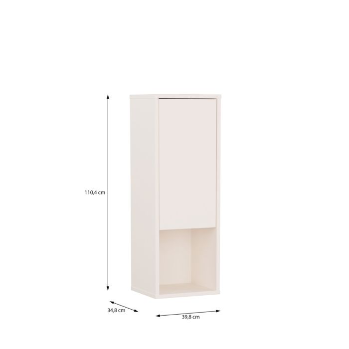 Alice Springs Narrow Cupboard with 1 Door Push-to-Open in Sand