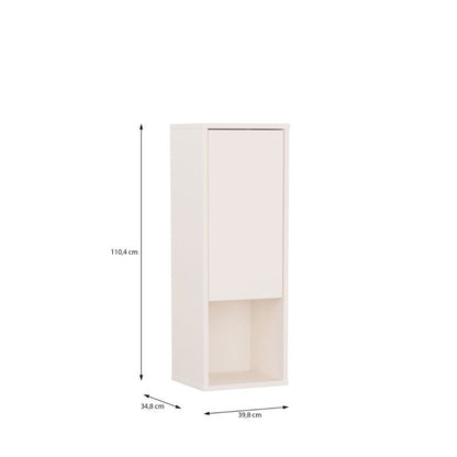 Alice Springs Narrow Cupboard with 1 Door Push-to-Open in Sand