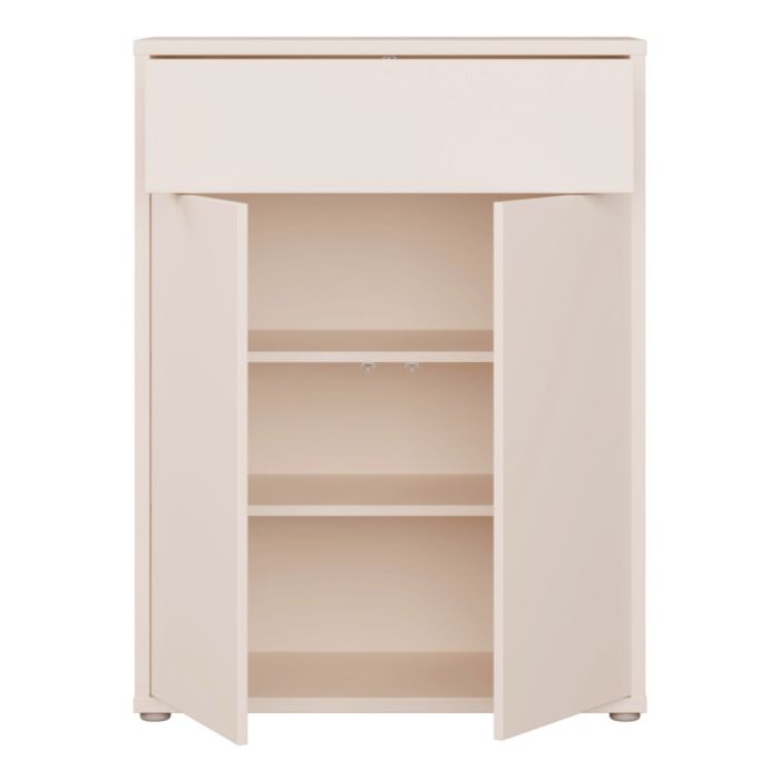 Alice Springs Shoe Cabinet with 2 Doors Push-to-Open & 1 Drawer Push-to-Open in Sand