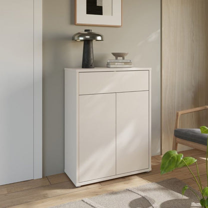 Alice Springs Shoe Cabinet with 2 Doors Push-to-Open & 1 Drawer Push-to-Open in Sand