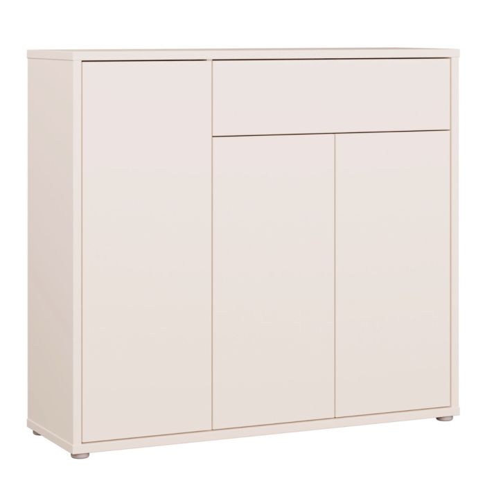 Alice Springs Shoe Cabinet with 3 Doors Push-to-Open & 1 Drawer Push-to-Open in Sand
