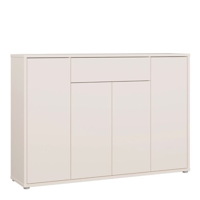 Alice Springs Shoe Cabinet with 4 Doors Push-to-Open & 1 Drawer Push-to-Open in Sand