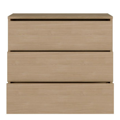 Alice Springs 3 Drawer Chest with Push-to-Open Drawers in Elegancia Oak