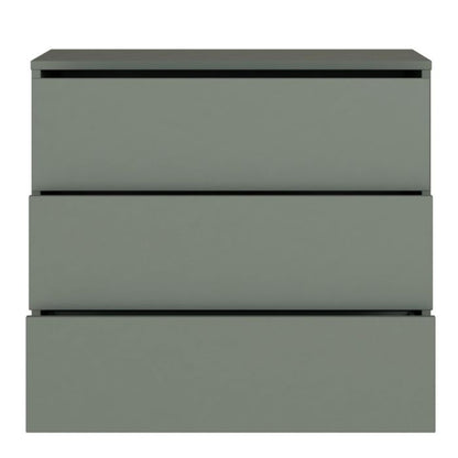 Alice Springs 3 Drawer Chest With Push-to-Open in Sage Green