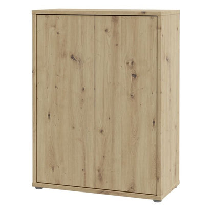 Alice Springs Shoe Cabinet with 2 Doors Push-to-Open in Artisan Oak