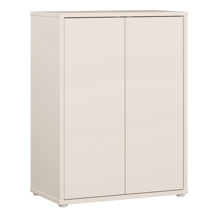 Alice Springs Tall 2 Door Cupboard with Push-to-Open Doors in Sand