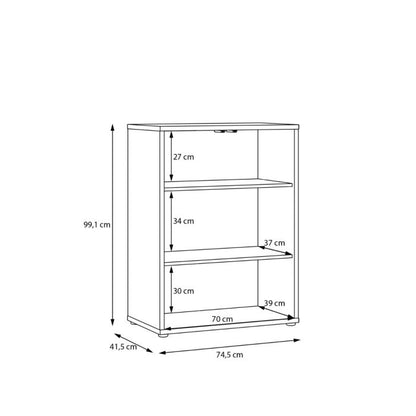 Alice Springs Tall 2 Door Cupboard with Push-to-Open Doors in Sand