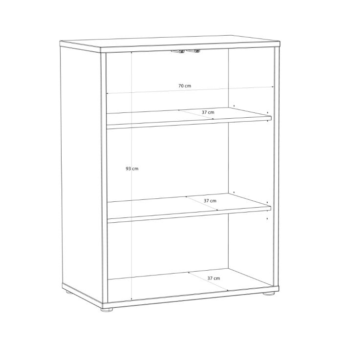 Alice Springs Tall 2 Door Cupboard with Push-to-Open Doors in Terracotta