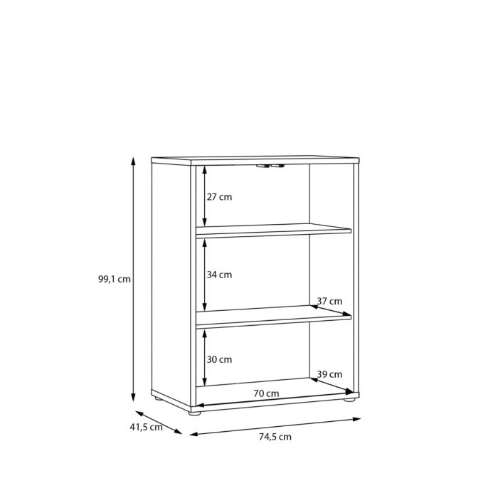 Alice Springs Tall 2 Door Cupboard with Push-to-Open Doors in Taupe