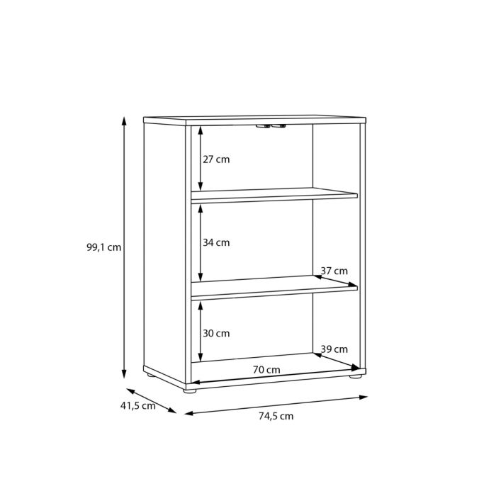 Alice Springs Tall 2 Door Cupboard with Push-to-Open Doors in Night Blue