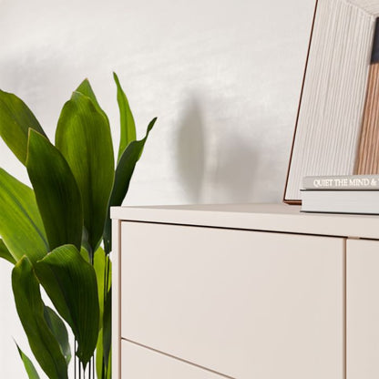 Alice Springs Storage Unit with 4 Drawers & 1 Door with Push-to-Open in Sand