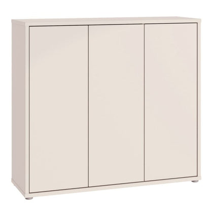 Alice Springs Shoe Cabinet with 3 Doors Push-to-Open in Sand