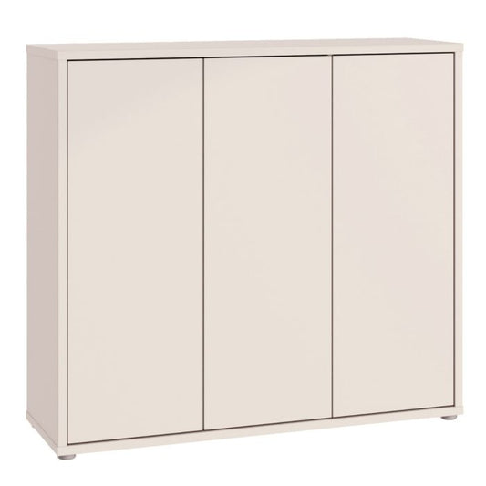 Alice Springs Shoe Cabinet with 3 Doors Push-to-Open in Sand