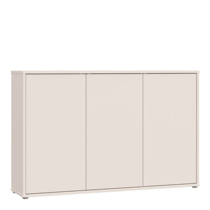 Alice Springs 3 Door Sideboard with Push-to-Open Doors in Sand