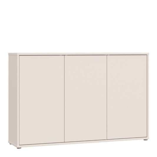 Alice Springs 3 Door Sideboard with Push-to-Open Doors in Sand