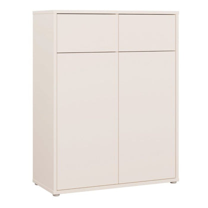 Alice Springs Storage Cabinet with 2 Doors & 2 Drawers with Push-to-Open in Sand