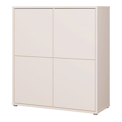 Alice Springs 4 Door Storage Cabinet with Push-to-Open Doors in Sand