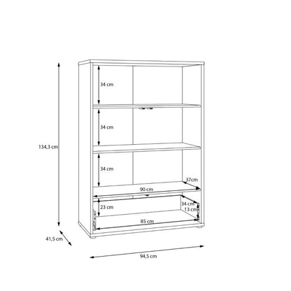 Alice Springs 2 Door Low Wardrobe with Push-to-Open Doors and Drawer in Sand