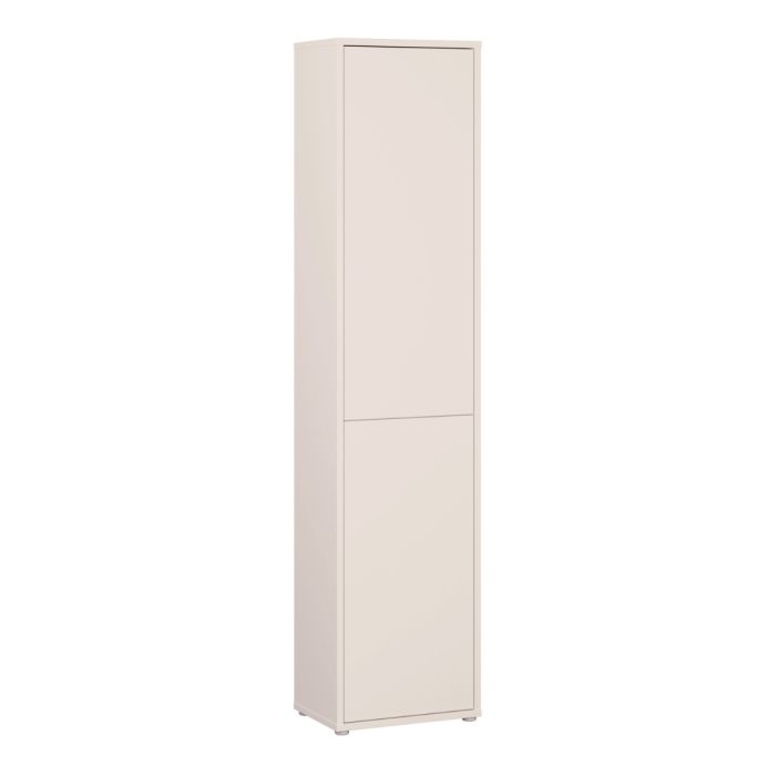Alice Springs Narrow Tall Cupboard with 2 Push-to-Open Doors in Sand