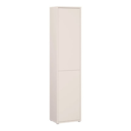 Alice Springs Narrow Tall Cupboard with 2 Push-to-Open Doors in Sand