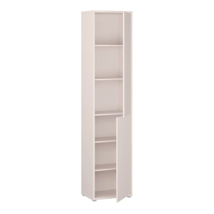 Alice Springs Narrow Tall Cupboard with 2 Push-to-Open Doors in Sand