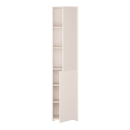 Alice Springs Narrow Tall Cupboard with 2 Push-to-Open Doors in Sand
